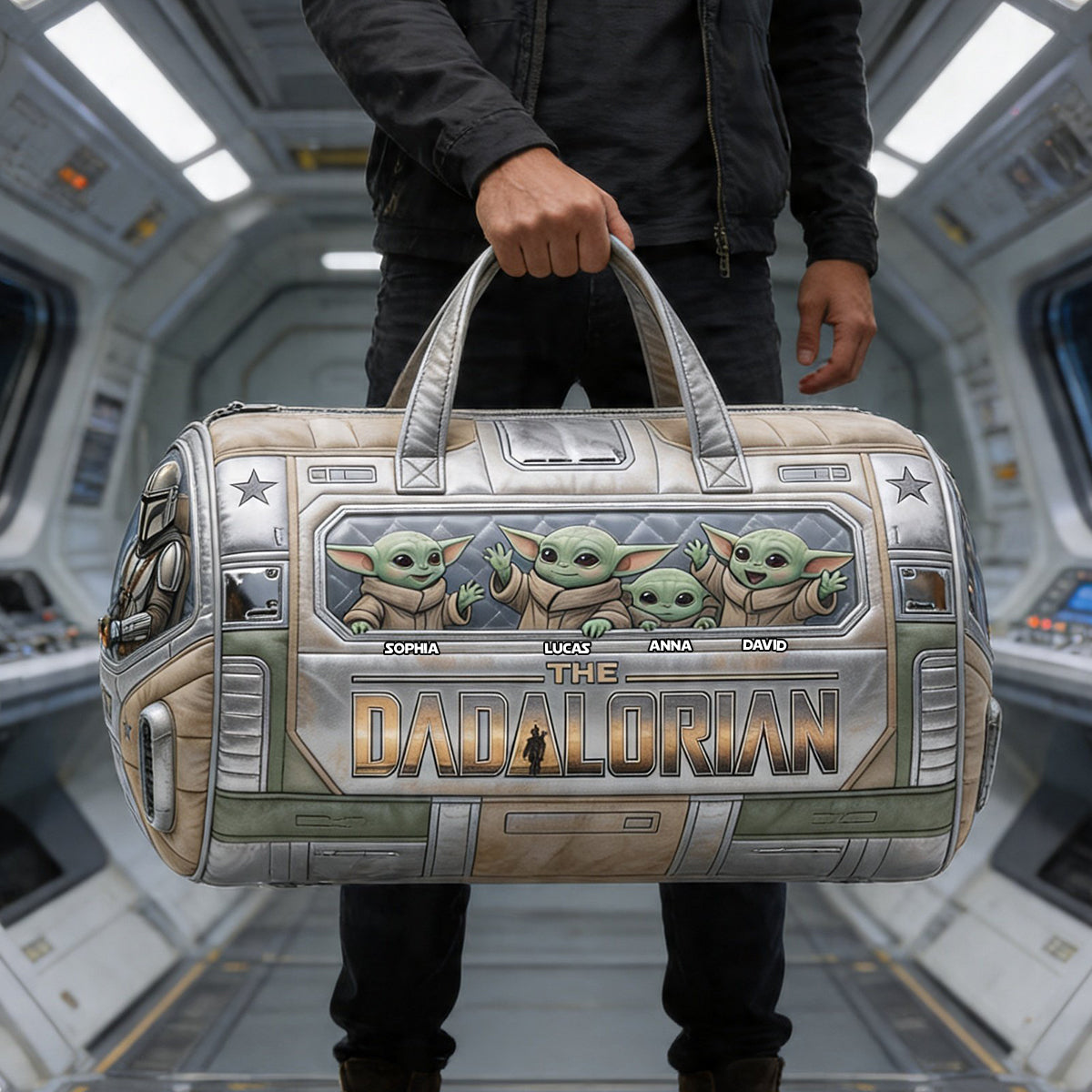 The Dad Guardian Quilted Duffle Bag Personalized Gifts For Dad 01NATN220426-Homacus