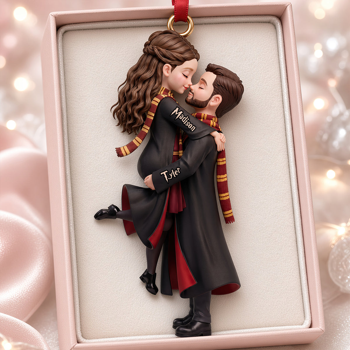 The Perfect Match Christmas Ornament - Personalized Gifts For Couple 02NADT141026-Homacus
