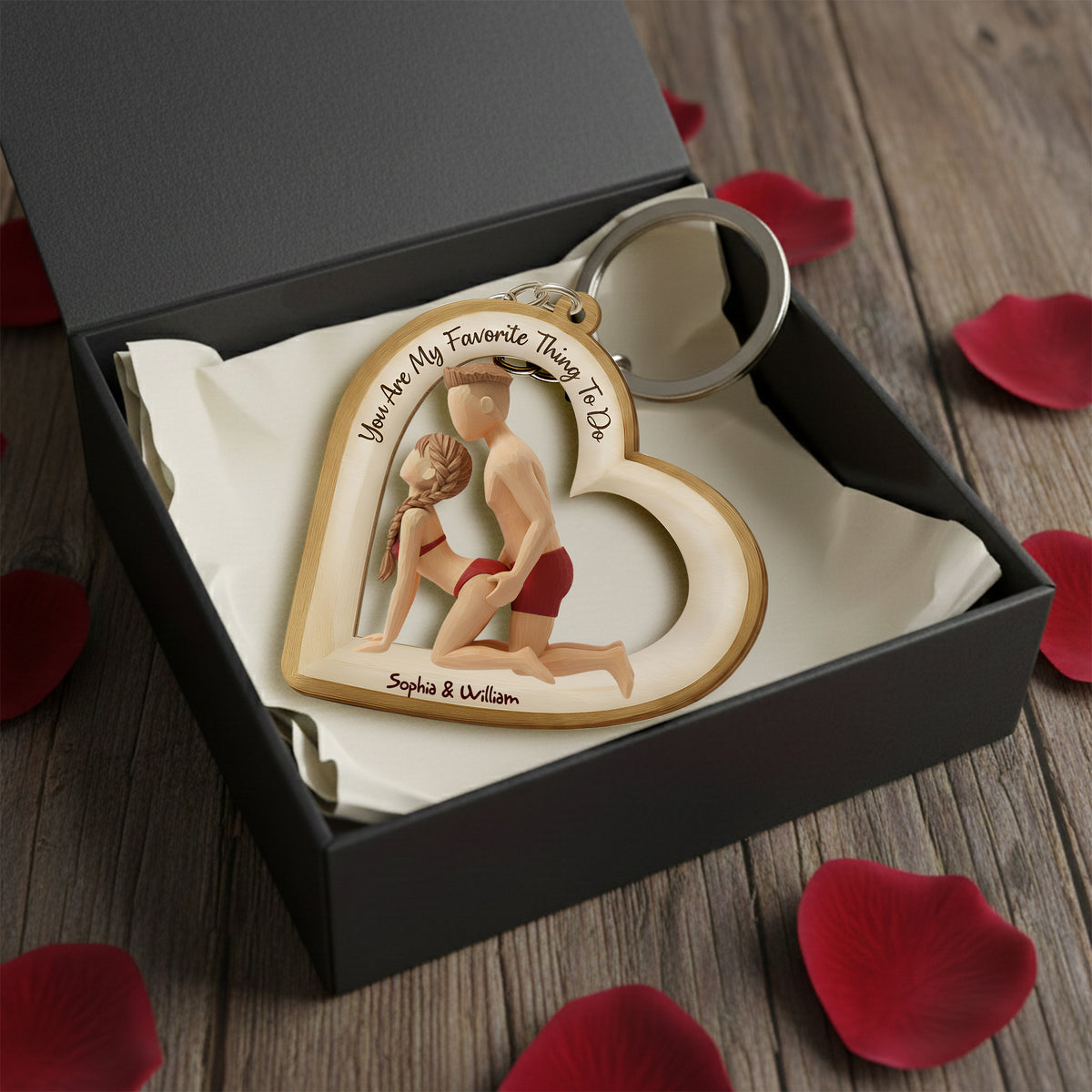 You Are My Favorite Thing Acrylic Keychain - Personalized Gift For Couples 06OHLU011225-Homacus