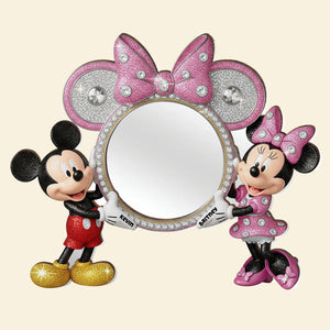 Sweet Couple Wall Hanging Mirror Personalized Gifts For Couple 01PGDT260725-Homacus