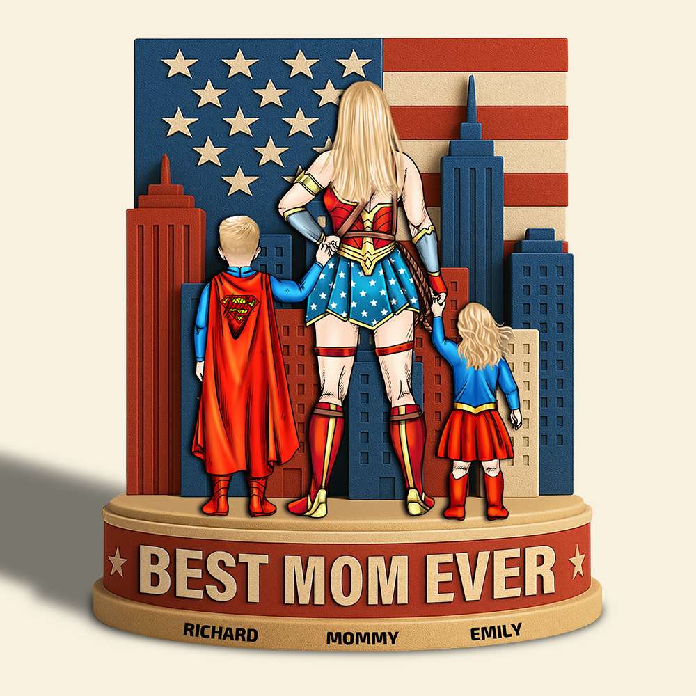 Personalized Gifts For Mom Acrylic Plaque Power Mom 05NADT150425PA-Homacus