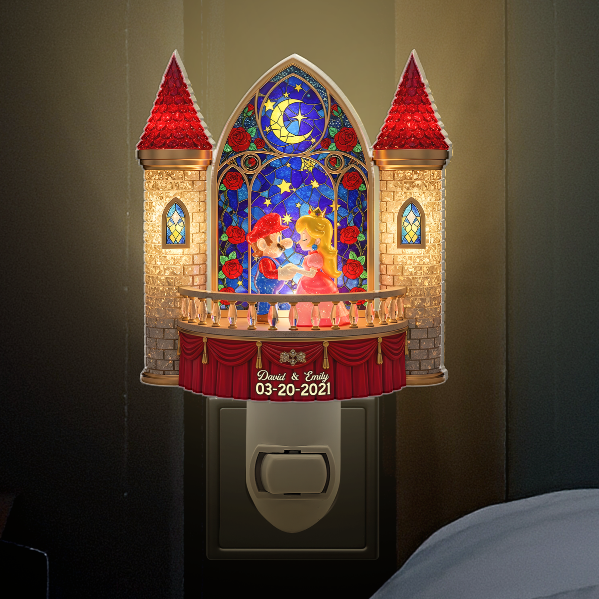 Couple Acrylic Night Light - Personalized Gift For Couple 03TOPU190625-Homacus