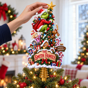 Cheeky Christmas Village Tree Topper - Personalized Gifts For Family 10tyqn290926