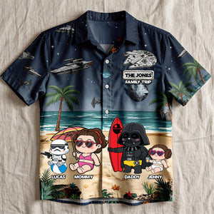 Space Family Summer Vacation Hawaiian Shirt - Personalized Matching Gifts For Family 04qhtn180626-Homacus