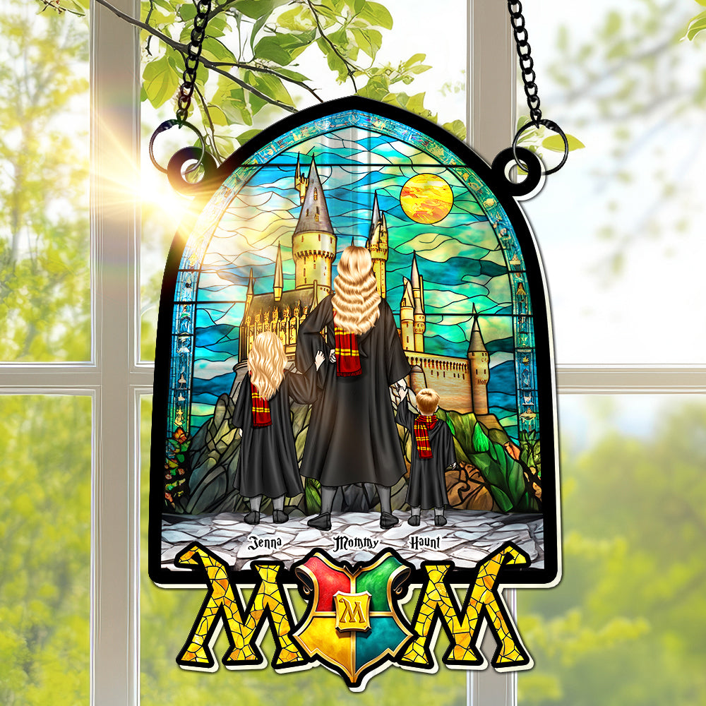 Personalized Gifts For Mom Window Hanging Suncatcher Ornament Mother's Day Wizard Mom 04HULU270325TM-Homacus