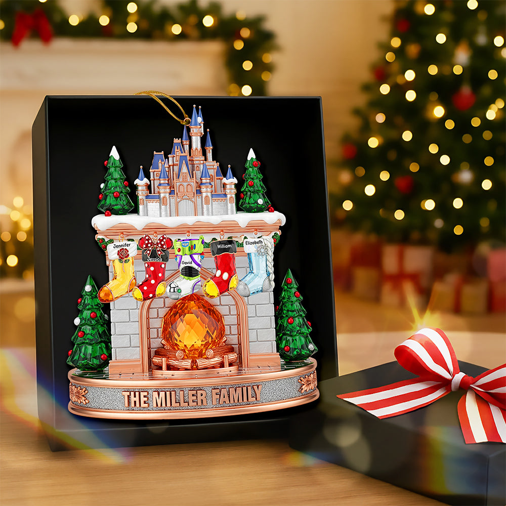 Stocking Fireplace Christmas Ornament - Personalized Gifts For Family 02naqn200925-Homacus