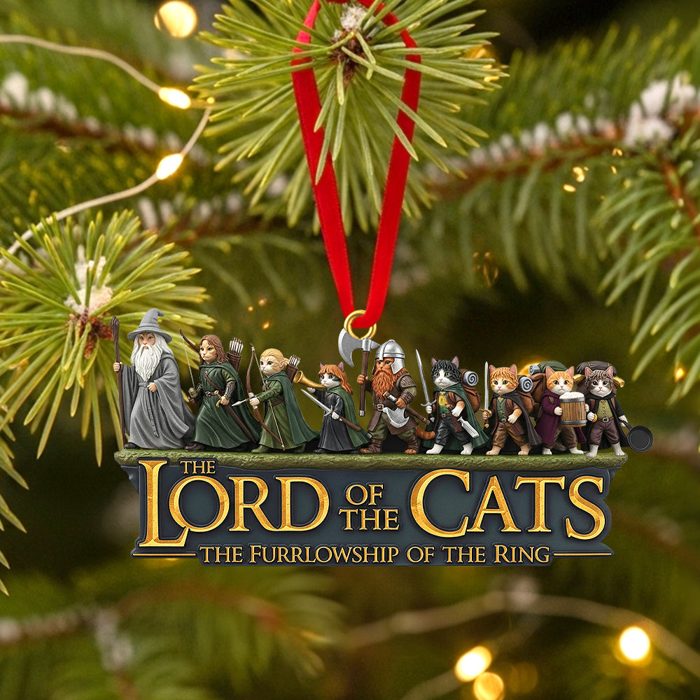 Fantasy Cat Gang Christmas Ornament, Personalized Gifts For Cat Lovers 04qhtn050925-Homacus