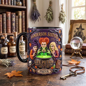 Macabre Spell Sisters Brew House Magic Mug - Personalized Gifts 01hutn110926
