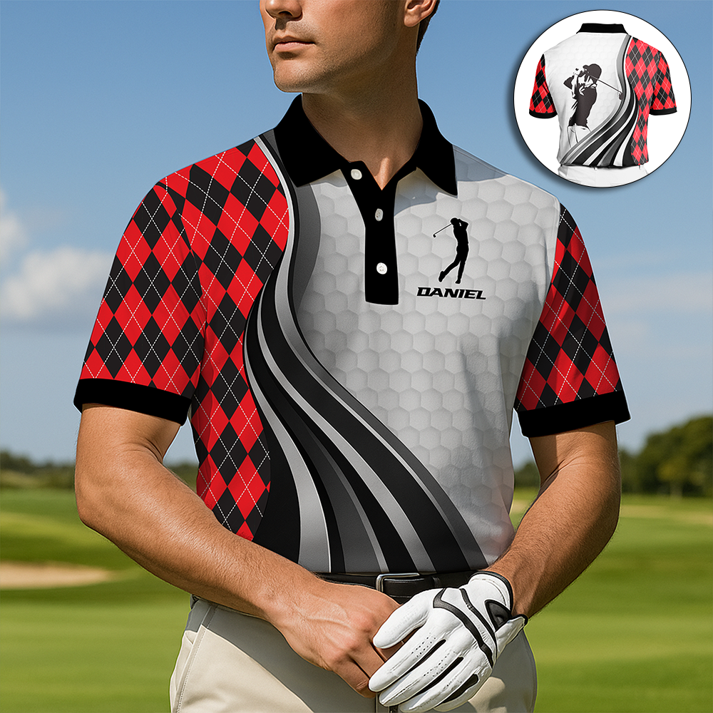 Stylish Golf Swing Polo Shirt - Personalized Gifts For Golfer 04PGLU310725-Homacus