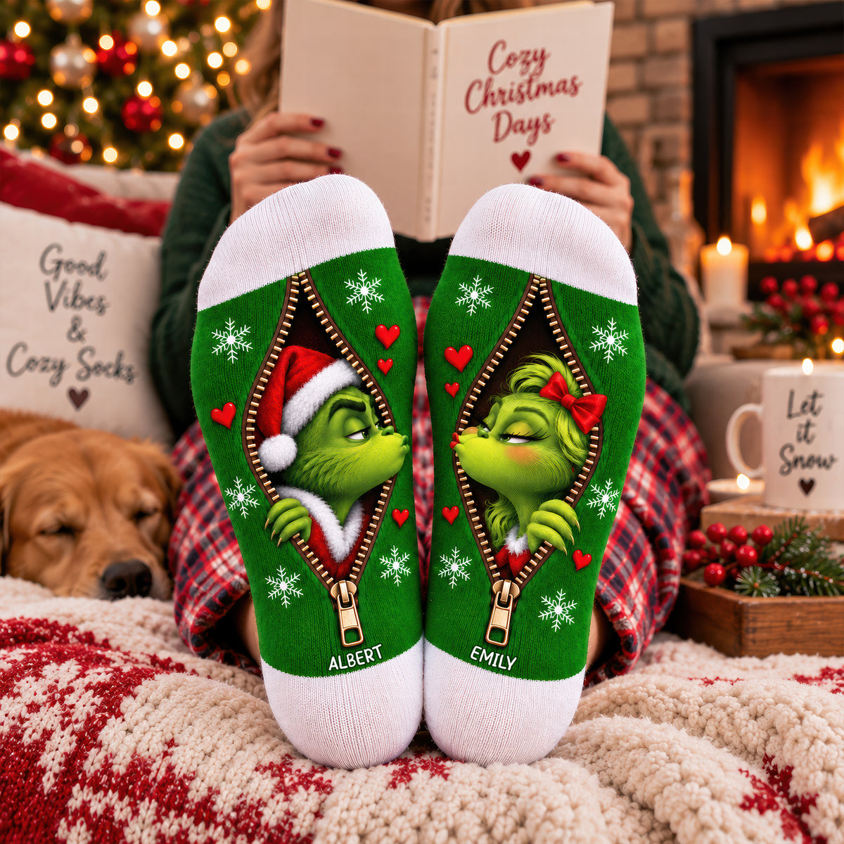 Sweet Mischief Matching Socks - Personalized Christmas Gifts For Couple 04naqn170926-Homacus