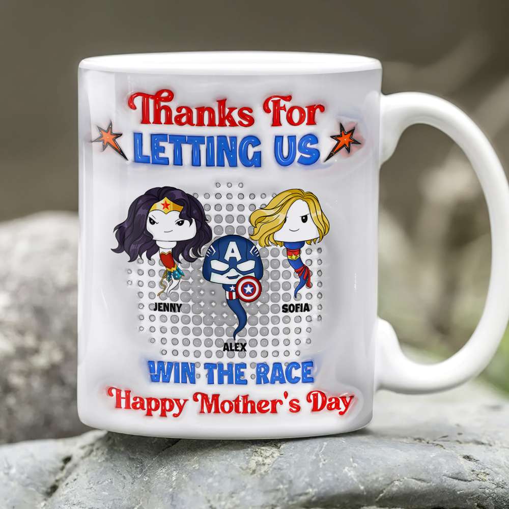 Personalized Gifts For Mom Coffee Mug Mother's Day Funny Super Mom 02OHMH060325HA-Homacus