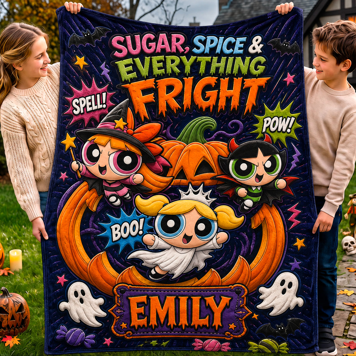 Cute But Spooky Club Blanket - Personalized Halloween Gifts For Girls 02HAQN240826