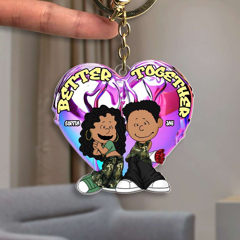 Personalized Gifts For y2k Couple Keychain 012OHMH301224HG-Homacus