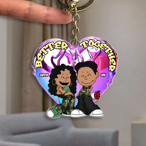 Personalized Gifts For y2k Couple Keychain 012OHMH301224HG-Homacus