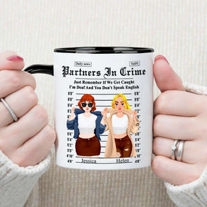 Personalized Gifts For Friends Accent Mug Partner Crime 01XQLU171224PA-Homacus