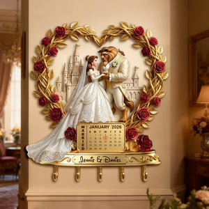 Wedding Couple Acrylic Key Hanger - Personalized Gifts For Couples 07PALU200126-Homacus