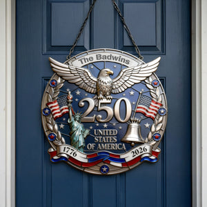 United States of America Metal Sign - Personalized Gifts For Family 04tomg290126-Homacus