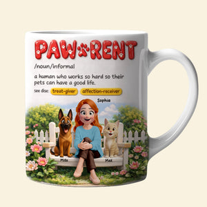 Dog & Cat Mom Coffee Mug - Personalized Gifts For Mothers 03toqn130326-Homacus