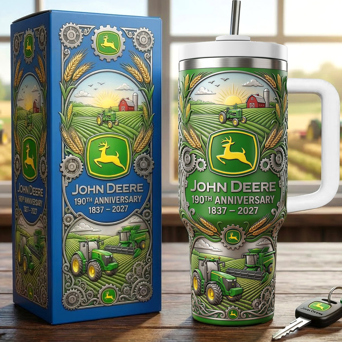 Farm Life Tractor 40oz Tumbler - Personalized Gifts For Farmers 02naqn140326-Homacus