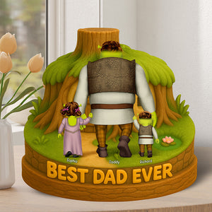 Green Monsters Plaque - Personalized Gifts For Dad 012naqn140425hh-Homacus