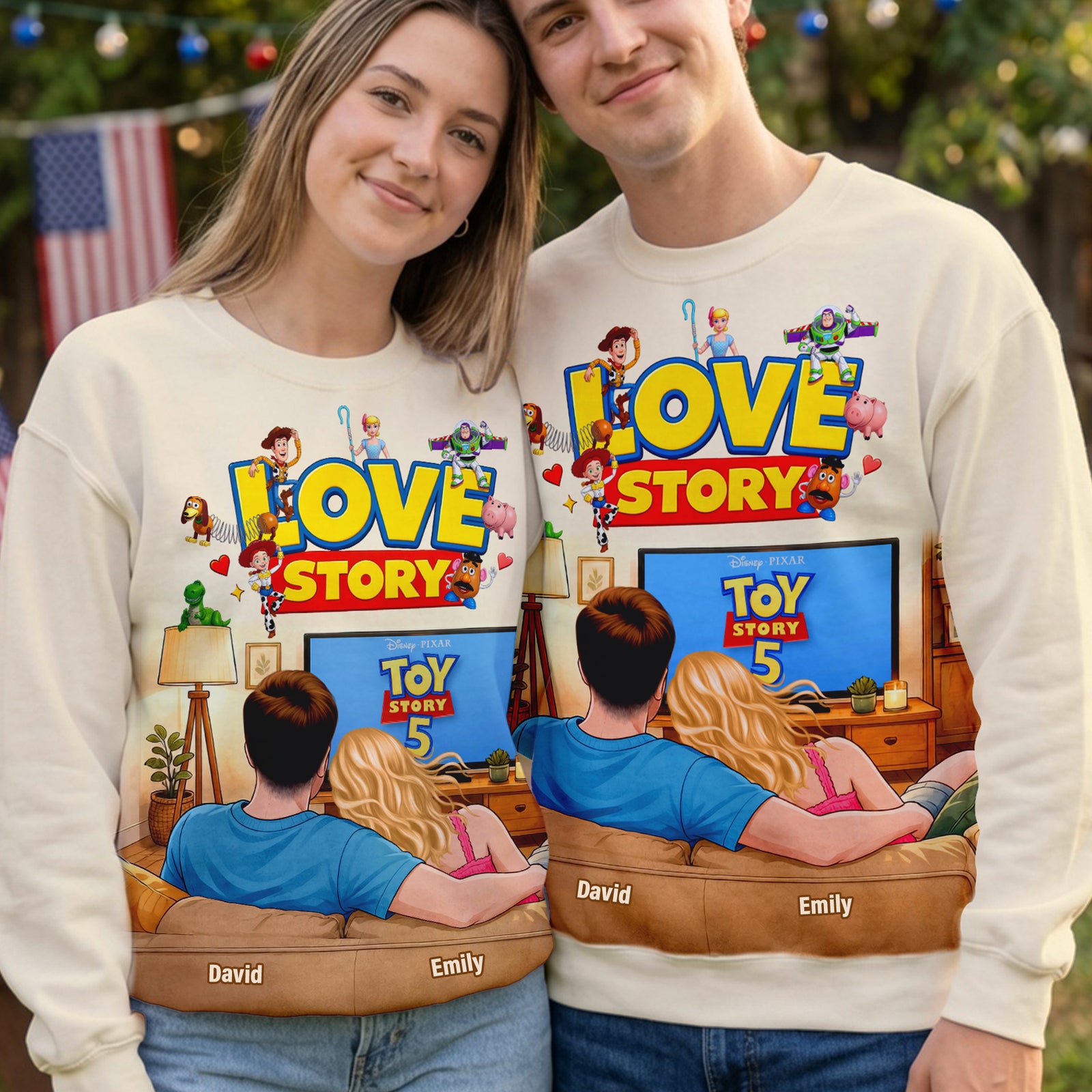 Couple Watching Shirt - Personalized Gifts For Couple 03naqn250626-Homacus
