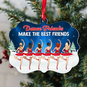 Personalized Gifts For Best Friends Christmas Ornament Dance Friends 02napu251124-Homacus