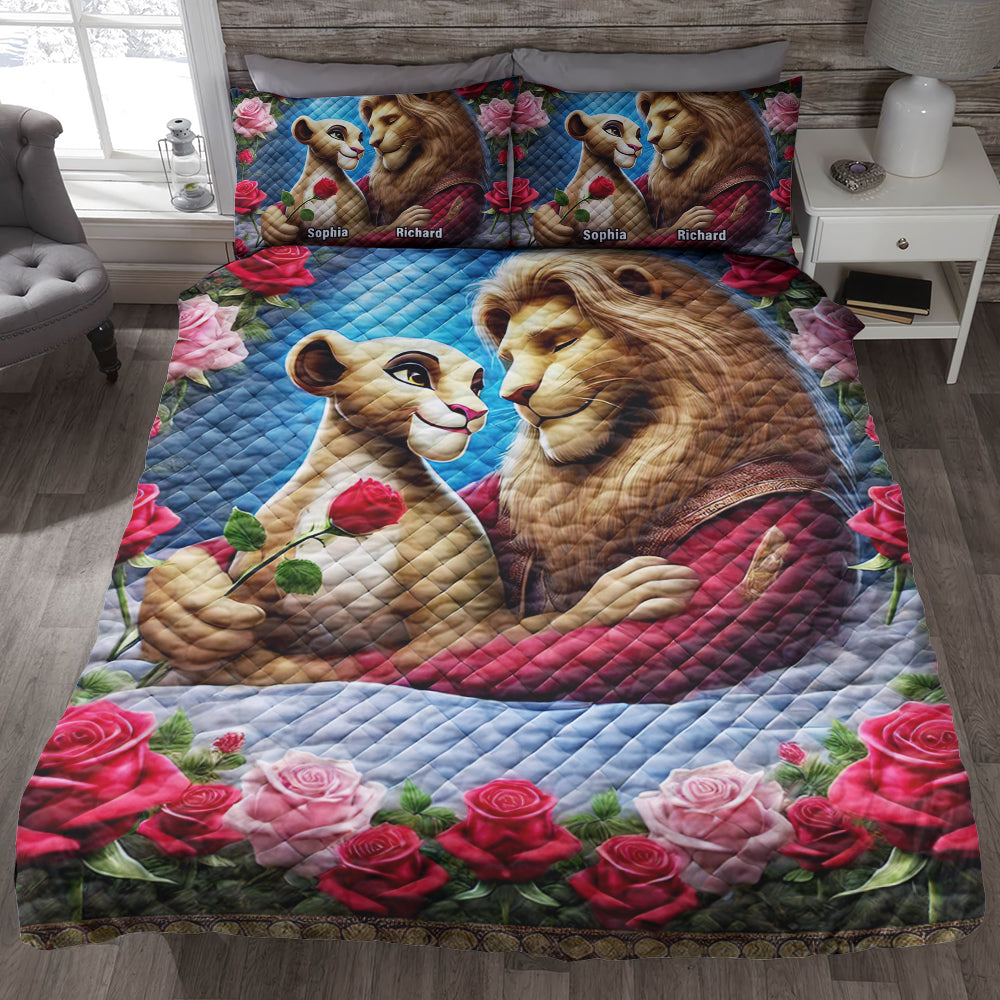 Personalized Gifts For Couple Quilt Bedding Set Special Line 04ohqn100125-Homacus