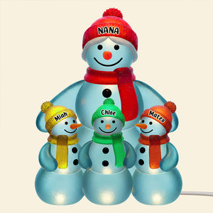 Snowman Grandma Christmas Acrylic Plaque Personalized Gifts For Grandma 02NADT281025-Homacus