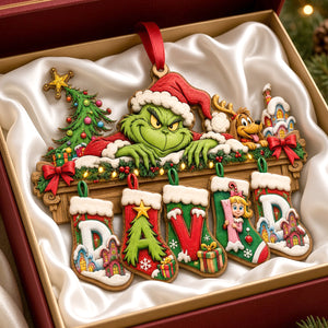 Name Art Alphabet Stocking Ornament, Personalized Gifts 01QHTN011026