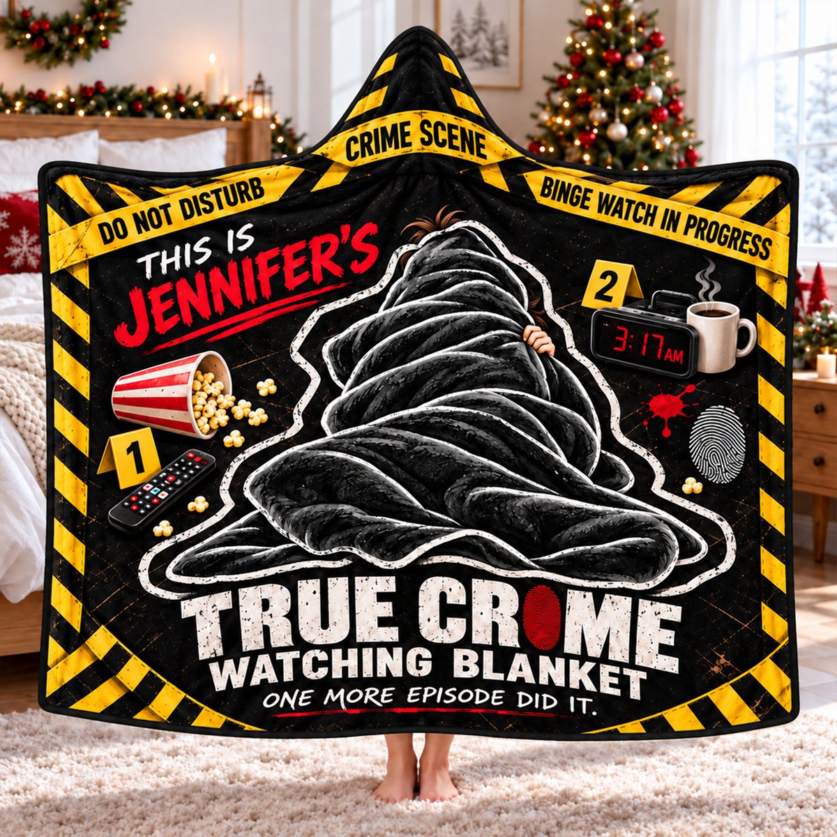 This Is My True Crime Watching Blanket - Personalized Christmas Gifts For True Crime Lovers 03haqn191026-Homacus