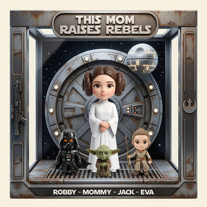 Raising Rebels With Love Acrylic Plaque - Personalized Gift For Mom 03NADT300326-Homacus