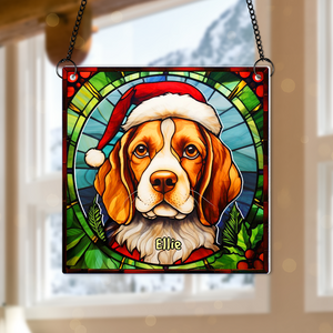 Personalized Christmas Gifts For Dog Lovers Suncatcher Ornament Beagle 04hupu100924-Homacus