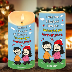 Personalized Gifts For Couple LED Candle 02TOMH251124DA-Homacus