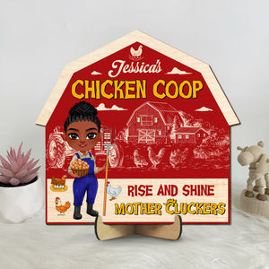 Personalized Gifts For Farmers Chicken Coop Wood Sign 04ohtn070225hh Rise And Shine Mother Cluckers-Homacus