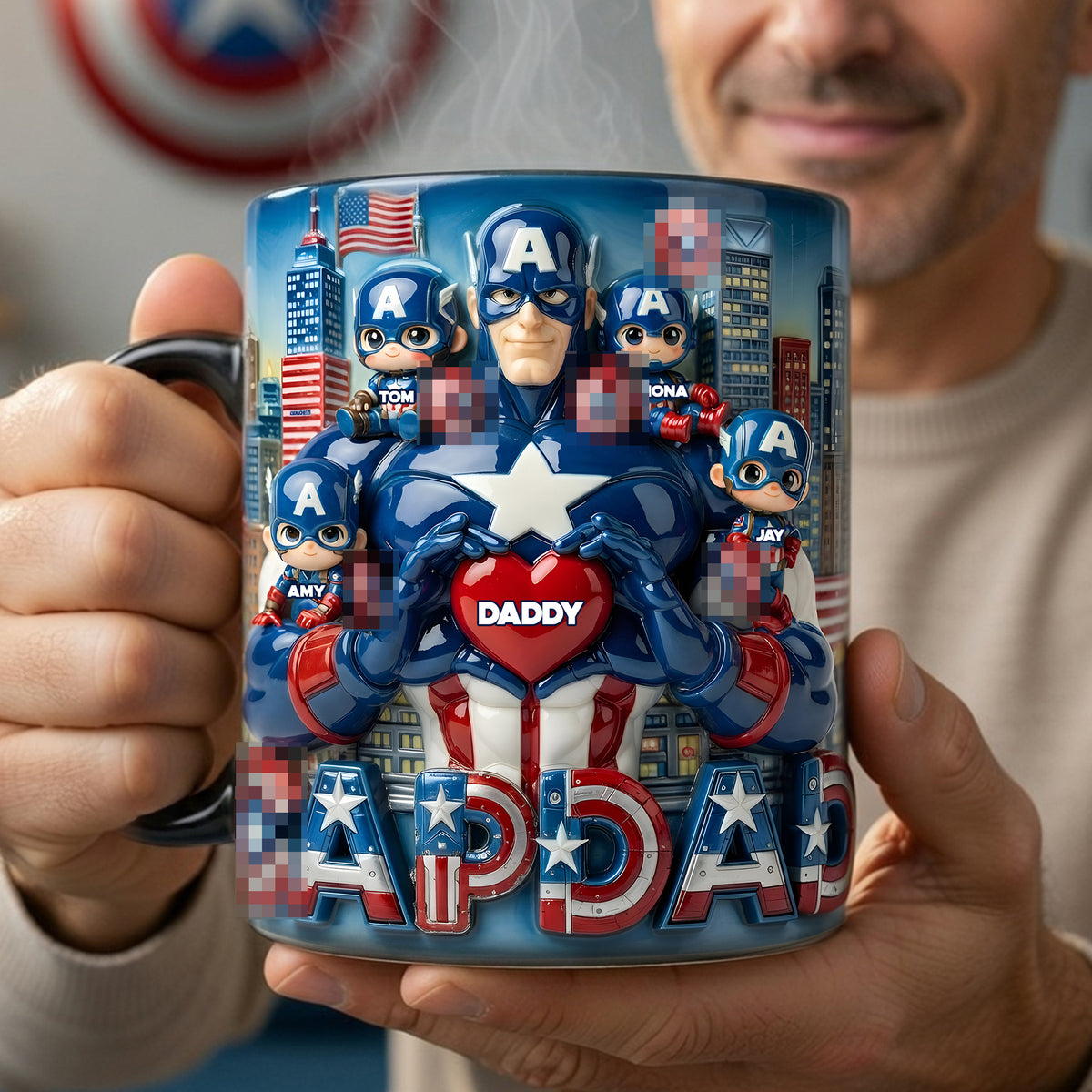 Shadow Hero Dad Magic Coffee Mug - Personalized Gifts For Dads 04OHLU160426-Homacus