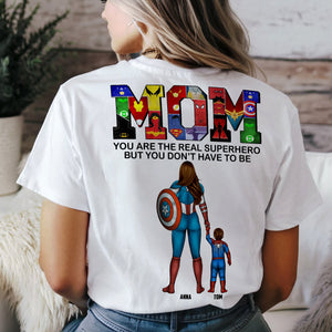 Personalized Gifts For Mom Shirt 02qhtn070325pa Mom You Are The Real Hero-Homacus