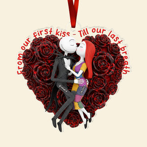 Spooky Love Christmas Ornament Personalized Gifts For Couple 04TGQN151025-Homacus