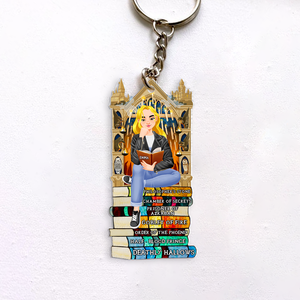 Personalized Gifts For Book Lover Keychain 04HUPU271224PA-Homacus