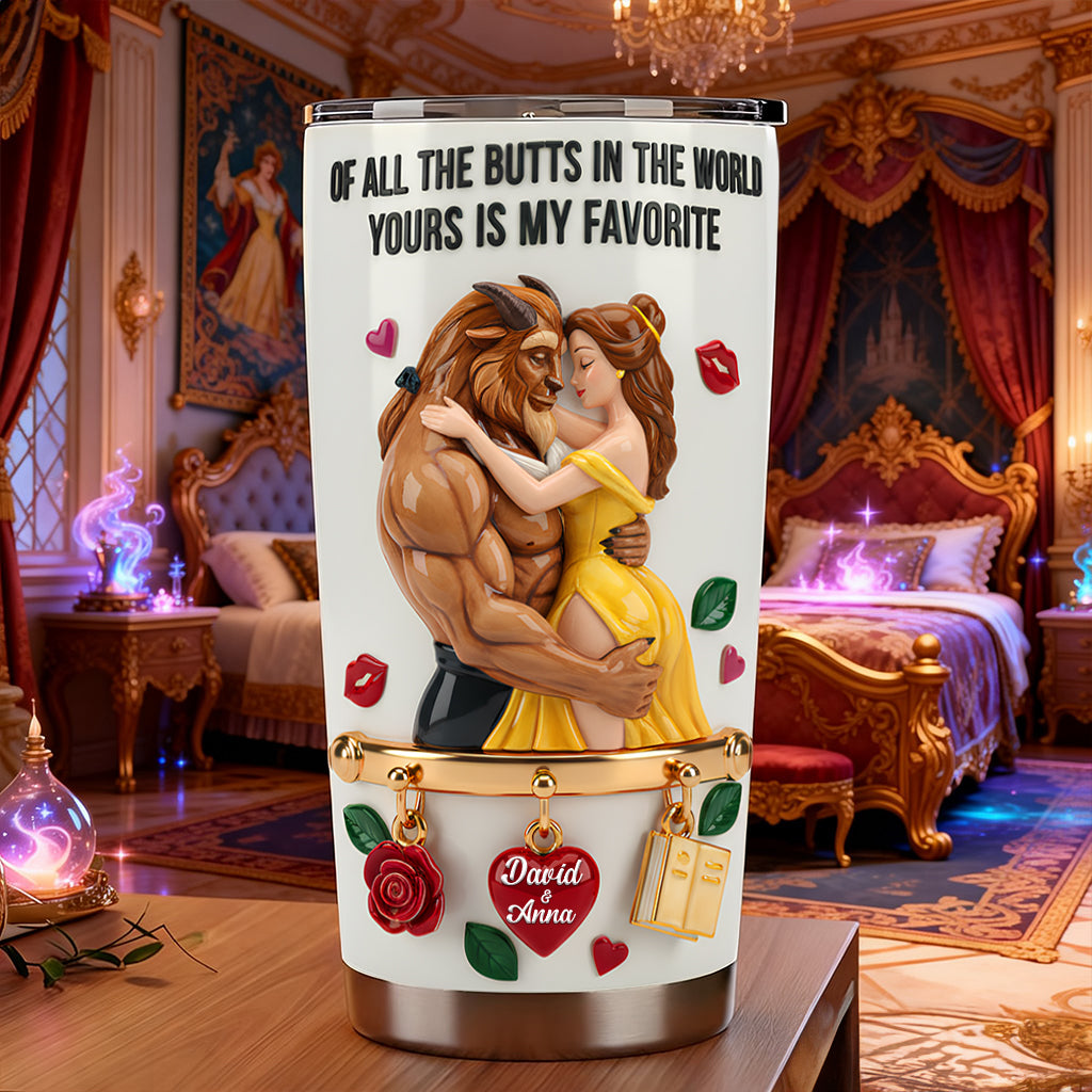 Romantic Fairytale Couple Tumbler - Personalized Gift For Couples 01NALU060126-Homacus