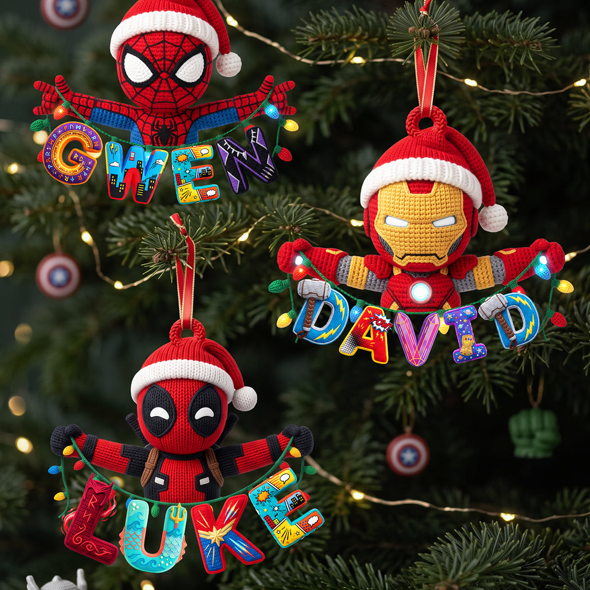 Power Character Alphabet Ornament - Personalized Gift For Christmas 01PATA280926-Homacus
