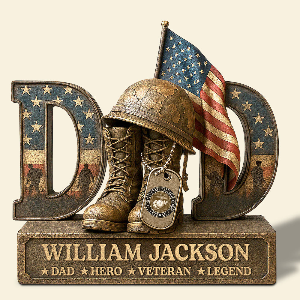 Veterans Military Acrylic Plaque- Personalized Gifts For Dad 05xqdt290425