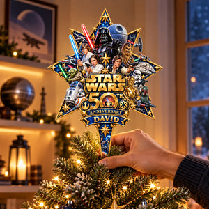 50th Anniversary Acrylic Christmas Tree Topper - Personalized Gifts For Cosmic Lovers 11ohlu081026-Homacus
