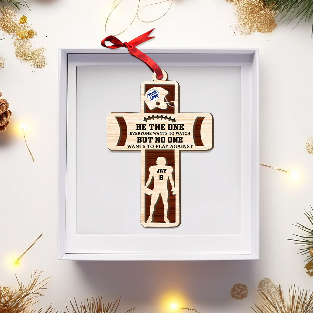 Personalized Gift For American Football Lovers 2 Layered Ornament 02OHLU071124-Homacus