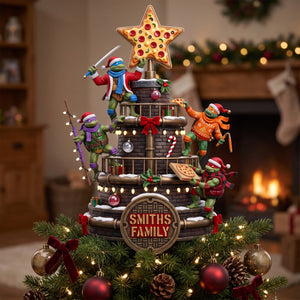 Pizza Star Acrylic Christmas Tree Topper - Personalized Gifts For Family 07HAQN190826-Homacus
