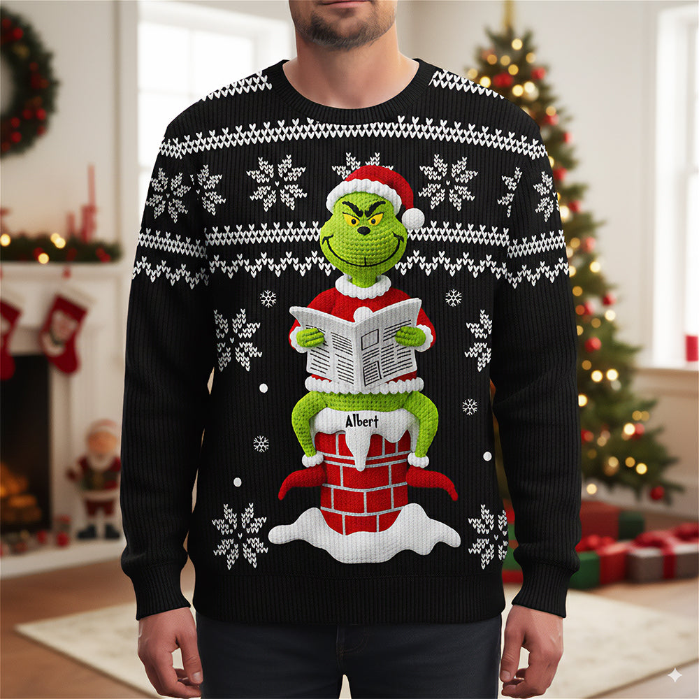 Funny Holiday Ugly Sweater – Personalized Christmas Gift for Movie Lovers 01naqn080925-Homacus