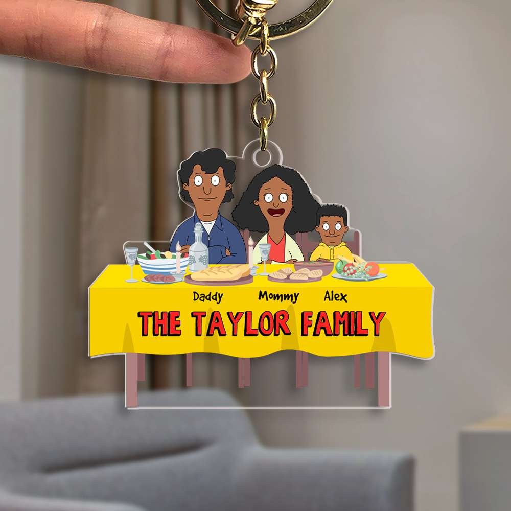 Personalized Gifts For Family Keychain Family Meal 04OHMH261224HG-Homacus