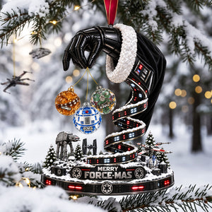 Merry Space-mas Christmas Ornament - Personalized Gifts For Family 03OHTA210926-Homacus