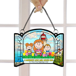 Personalized Gifts For Mom Acrylic Suncatcher Love Will Never End 02XQLU241224HH-Homacus