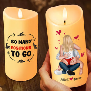 Personalized Gifts For Couples, Naughty Couple LED Candle 05TOLU301024HH-Homacus