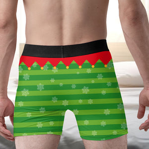 Custom Photo Gifts For Men Boxers, Funny Couple Touch My Elf 01toqn240924-Homacus